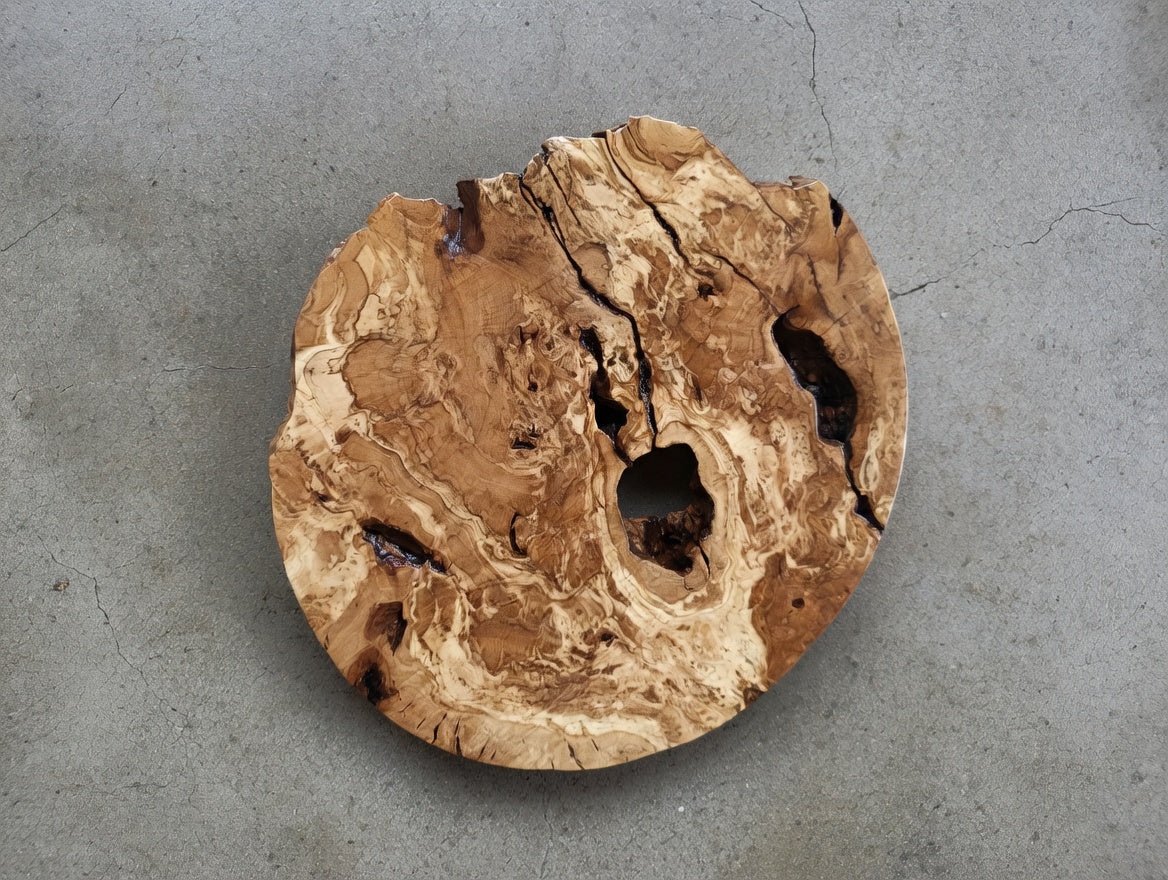 16" Round Olive Slab