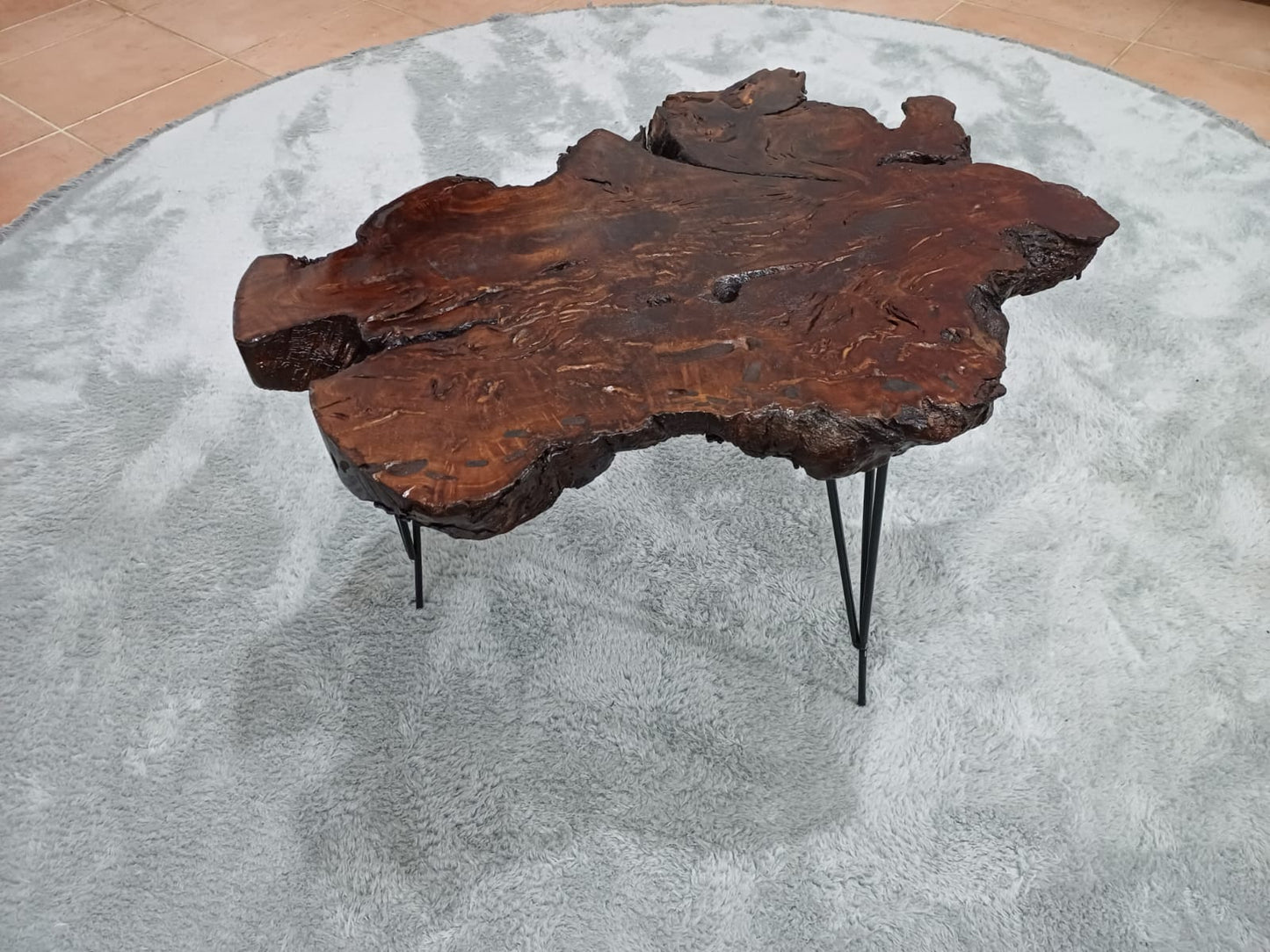 20" Brown Olive Coffee Table