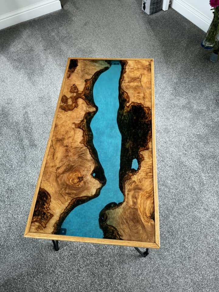32"-40" Olive Epoxy Slab Set