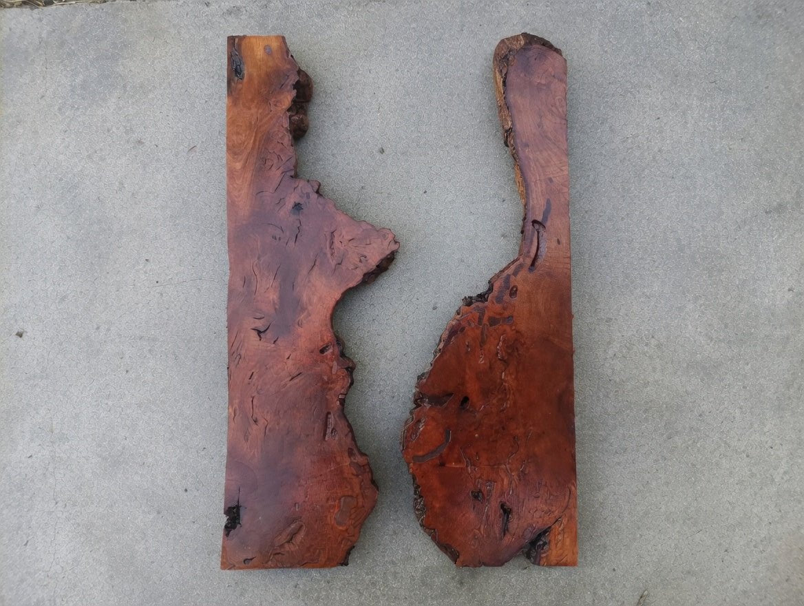 Brown Olive River Slab 20"