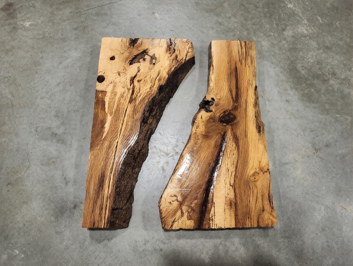 Burl Oak Wood Slab 16"
