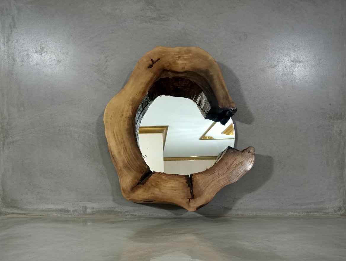 Walnut Wall Mirror 12"-16"