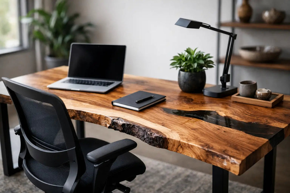 Live Edge Desk Transformation That Feels Custom