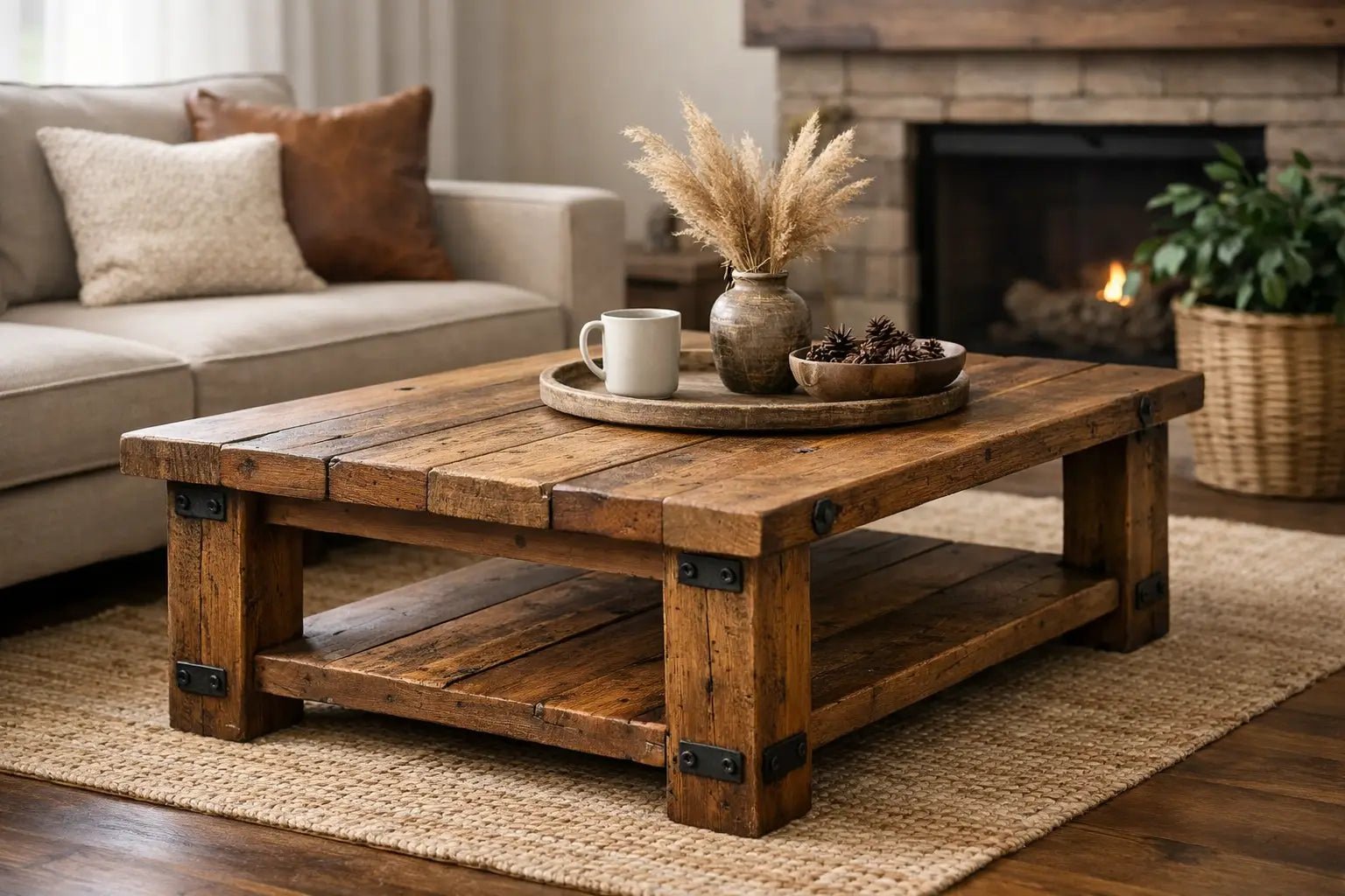Rustic Coffee Table Handmade for Real Homes – Carpenter of Nature