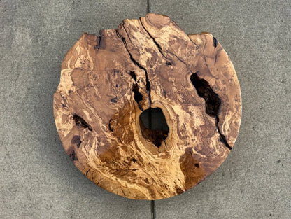 16" Round Olive Slab