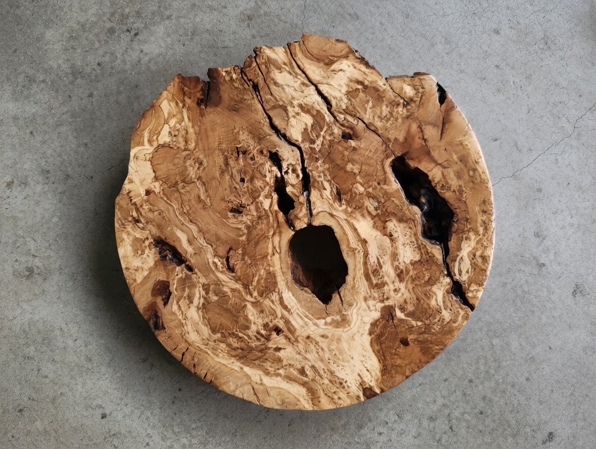 16" Round Olive Slab