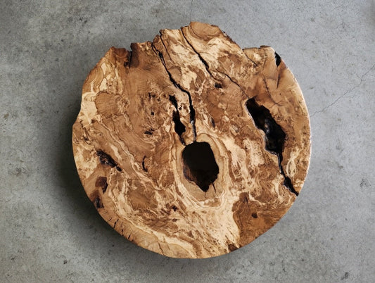 16" Round Olive Slab