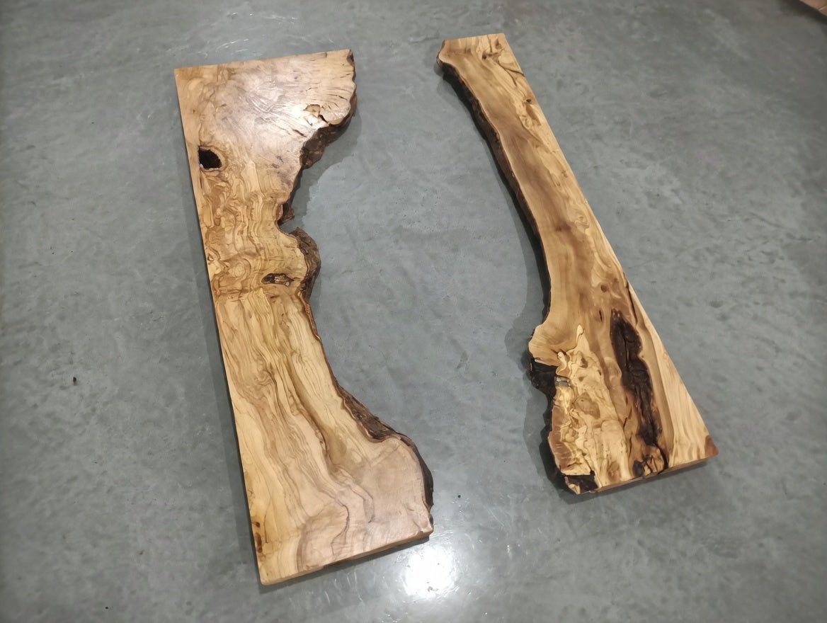 32"-40" Olive Epoxy Slab Set