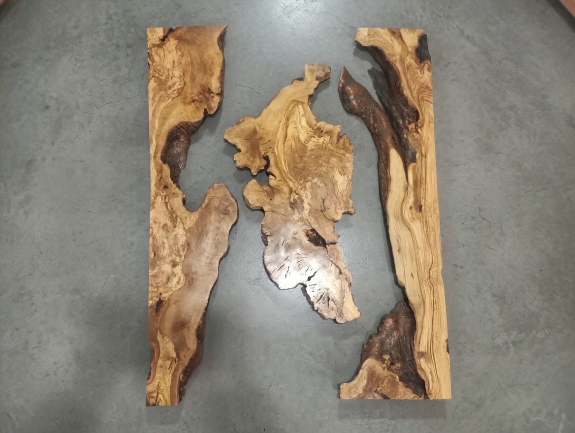 32"-40" Olive Slab Set 3pcs