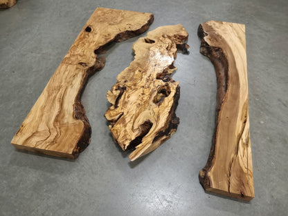 32"-40" Olive Slab Set 3pcs