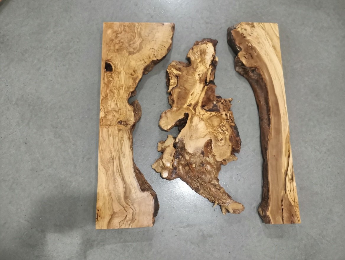 32"-40" Olive Slab Set 3pcs