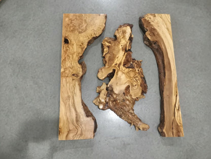 32"-40" Olive Slab Set 3pcs