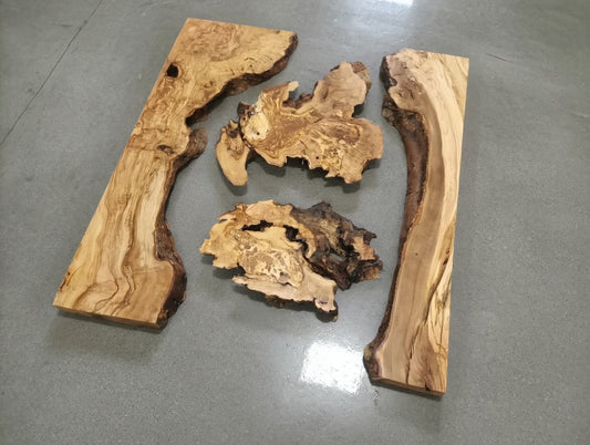 32"-40" Olive Slab Set 4pcs