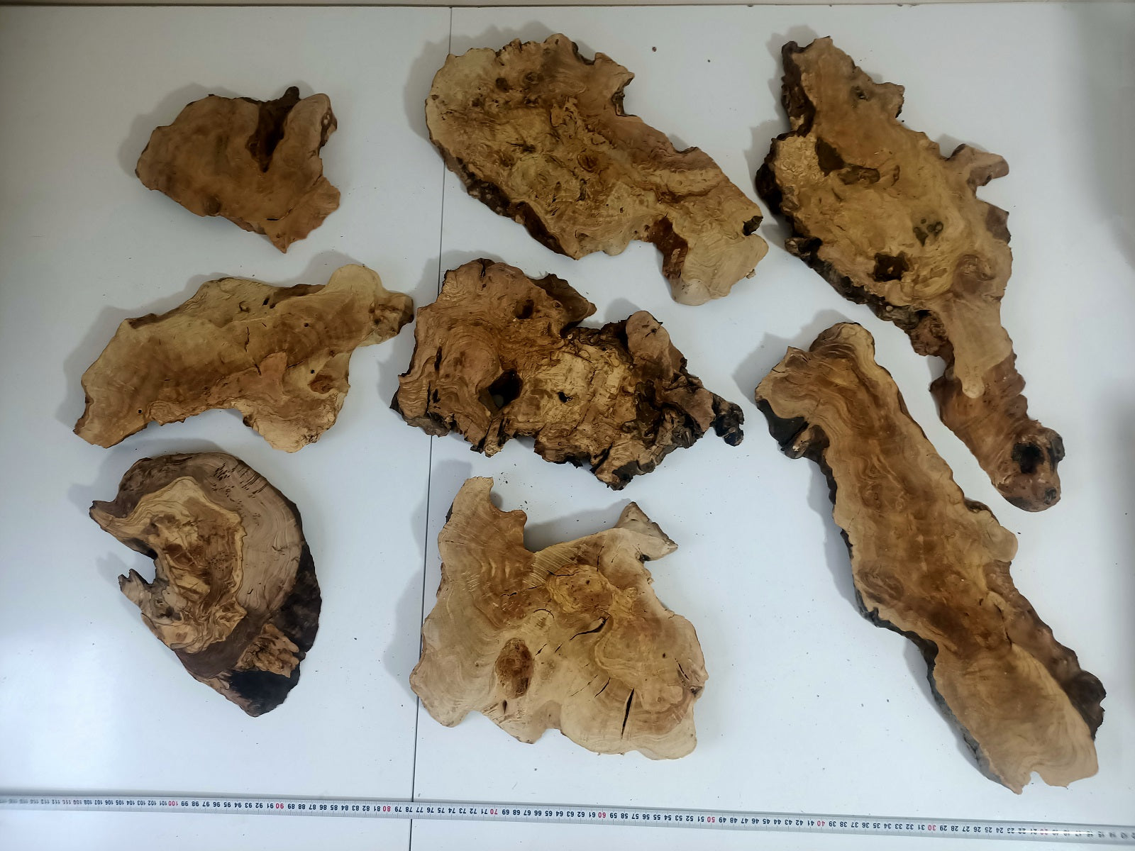 Live Edge Olive Wood Slab Set for DIY Epoxy