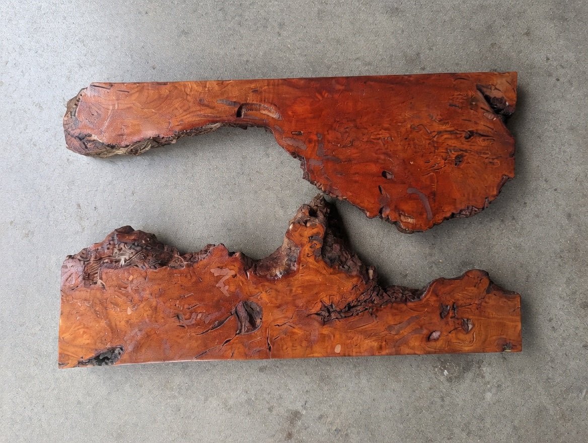 Brown Olive River Slab 20"