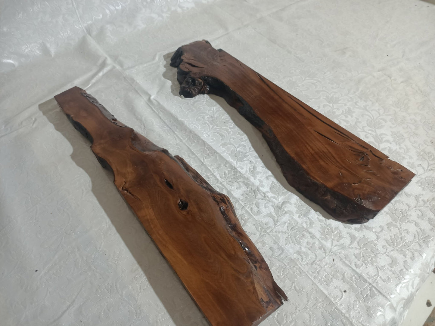 Brown Olive Wood Slab for DIY Epoxy River Table 20"