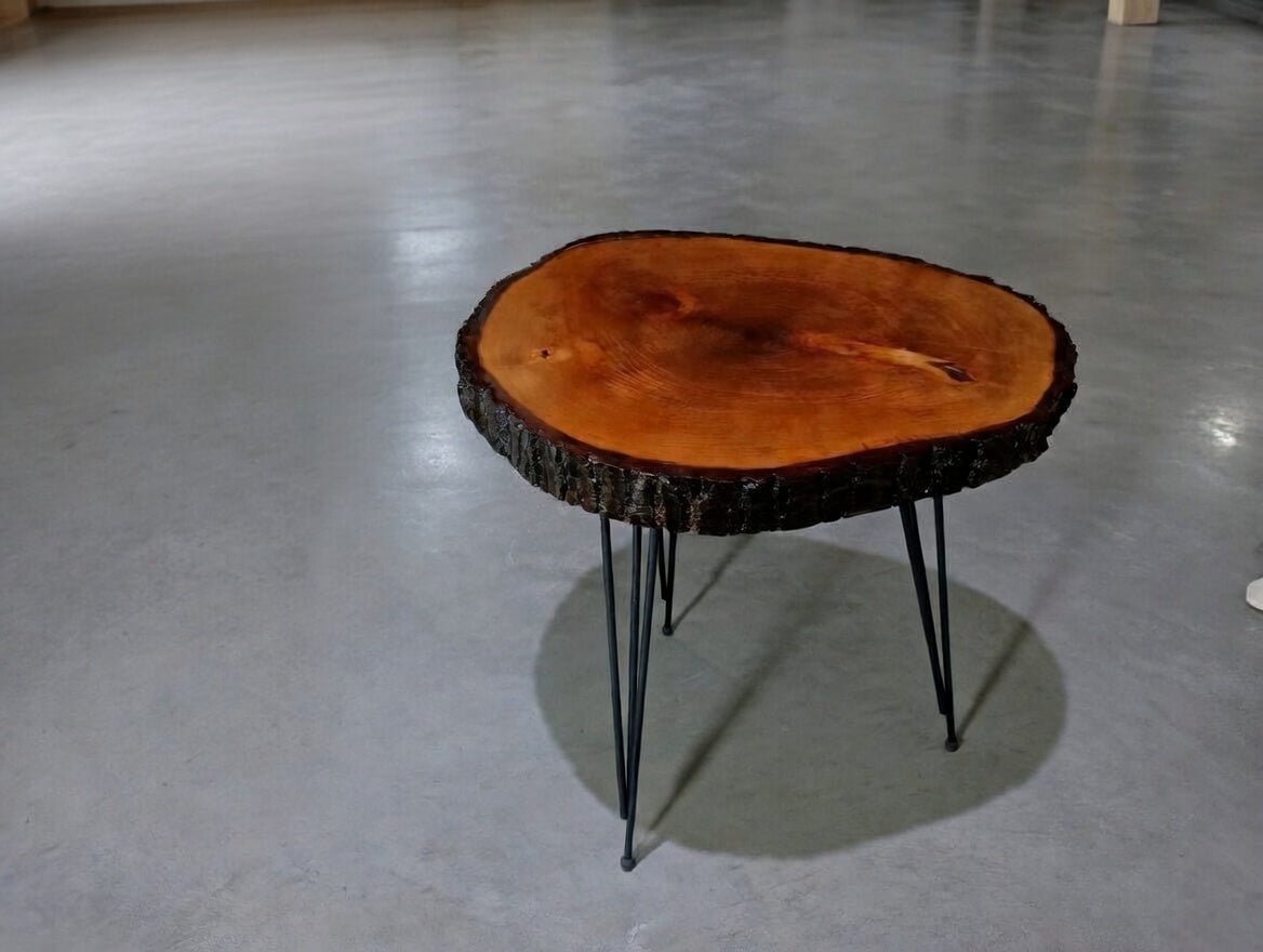 Epoxy Linden End Table 16"