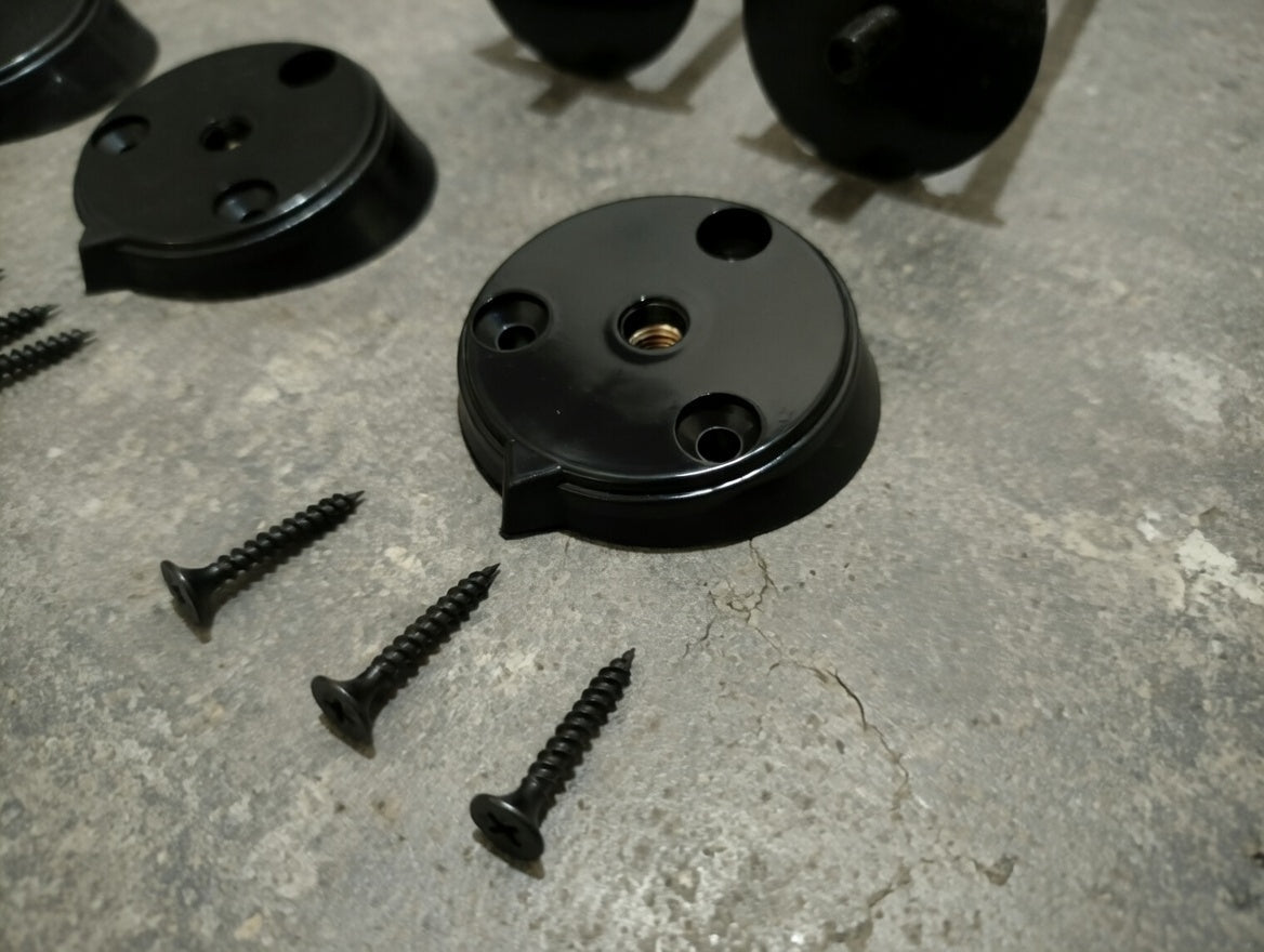 Hairpin Legs set with Screws, Rubbers