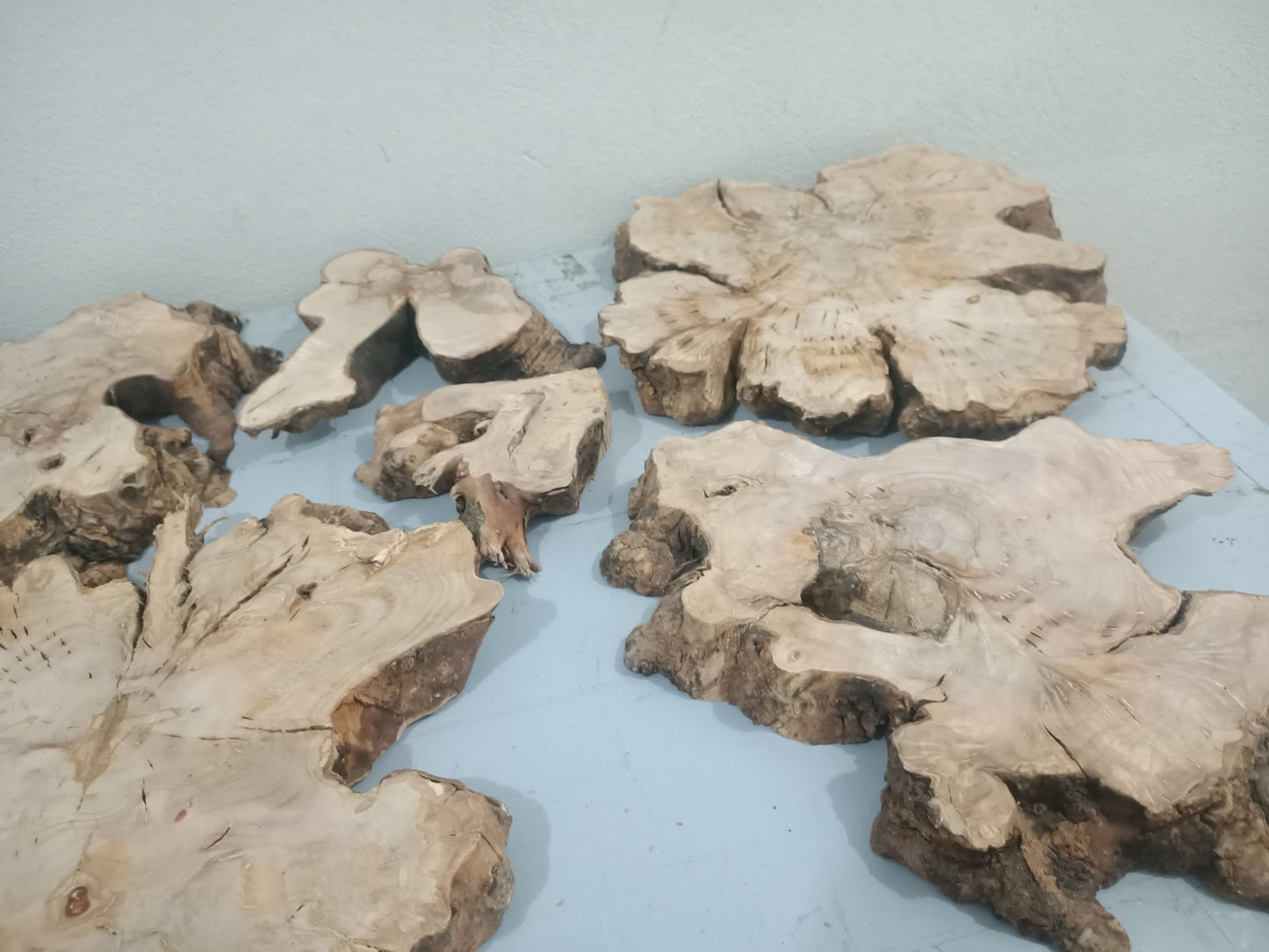 Live Edge Olive Wood Slab Set for DIY Epoxy