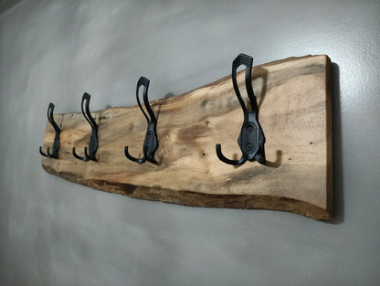 Walnut Coat Rack 24"-32"