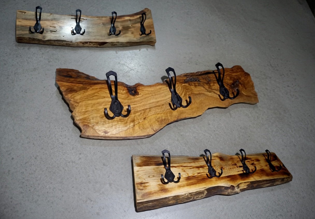 Walnut Coat Rack 24"-32"