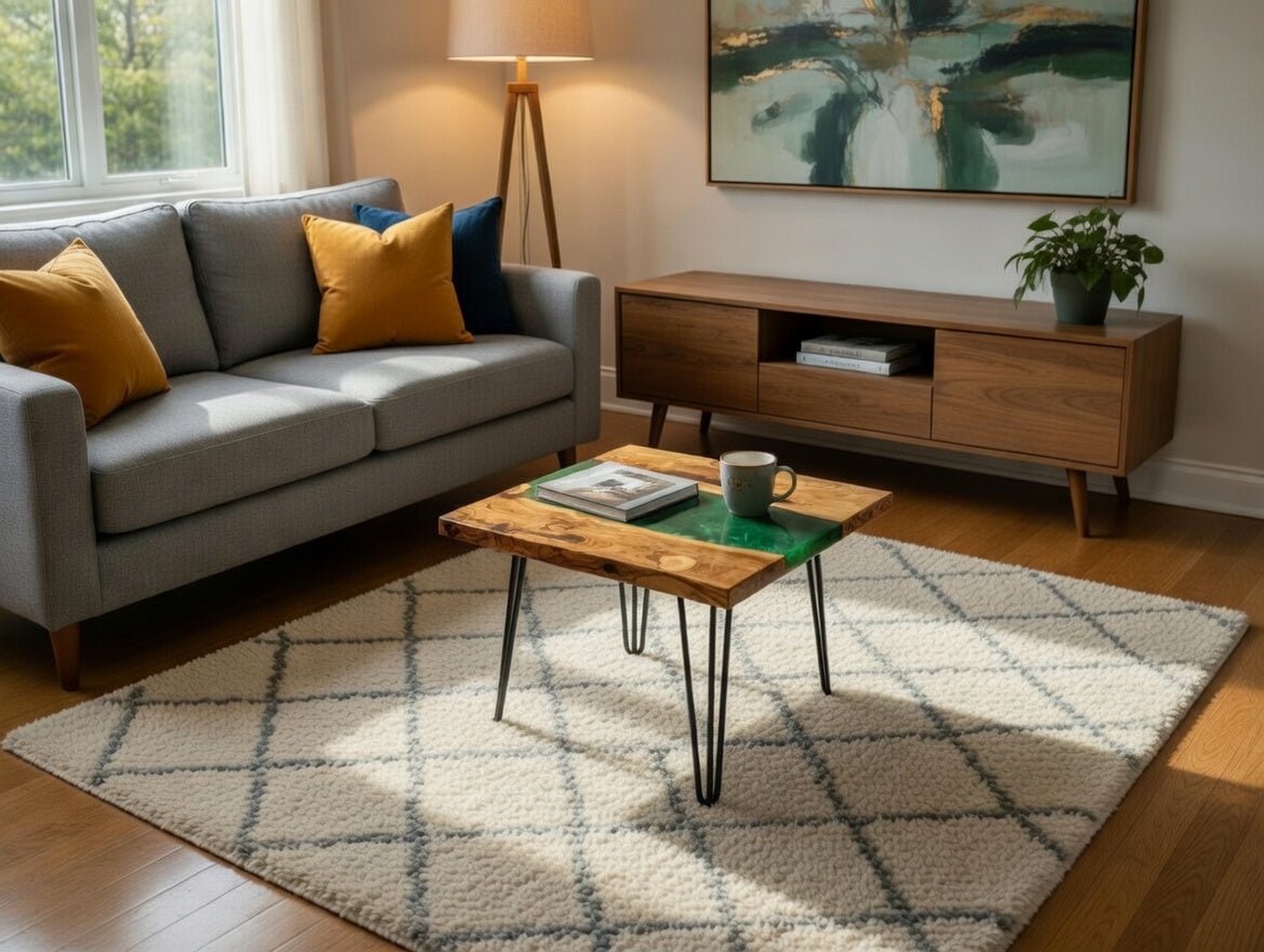 Olive Epoxy Table 20"