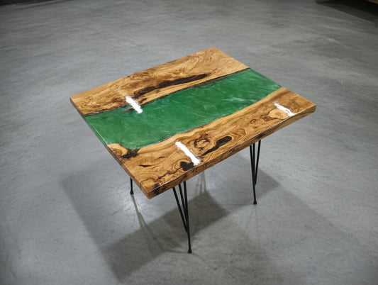 Olive Epoxy Table 20"