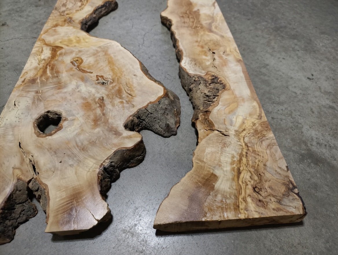 Olive Slab River Table 24"