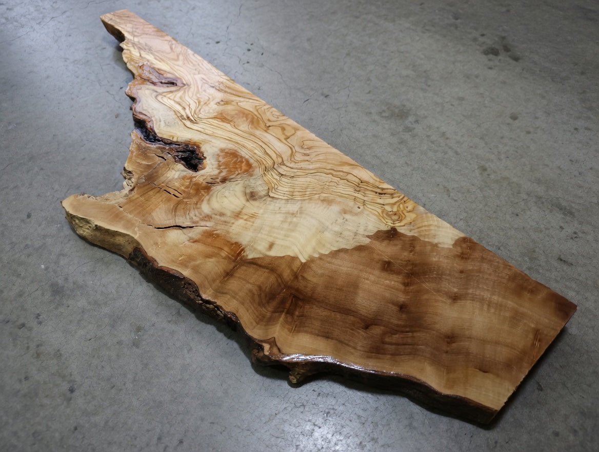 Olive Slab River Table 24"