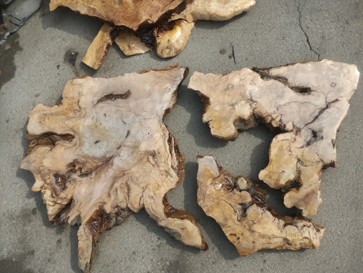 Olive Wood Slab Set 3Pcs