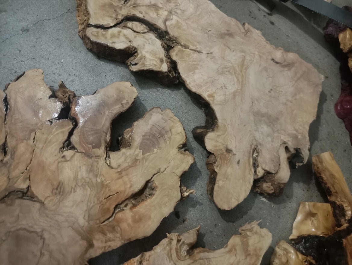 Olive Wood Slab Set 3Pcs
