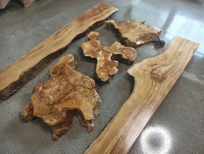 Olive Wood Slab Set 5Pcs