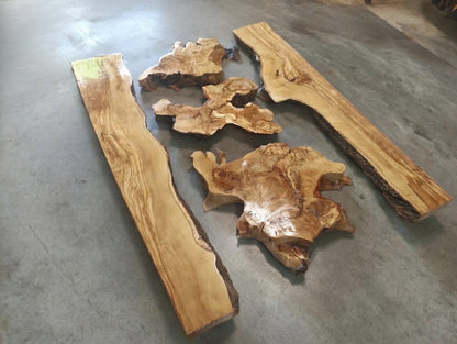 Olive Wood Slab Set 5Pcs