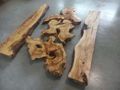 Olive Wood Slab Set 5Pcs
