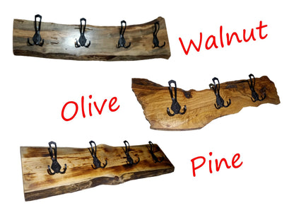 Pine Coat Rack 24"-32"