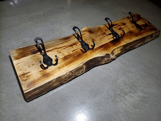 Pine Coat Rack 24"-32"