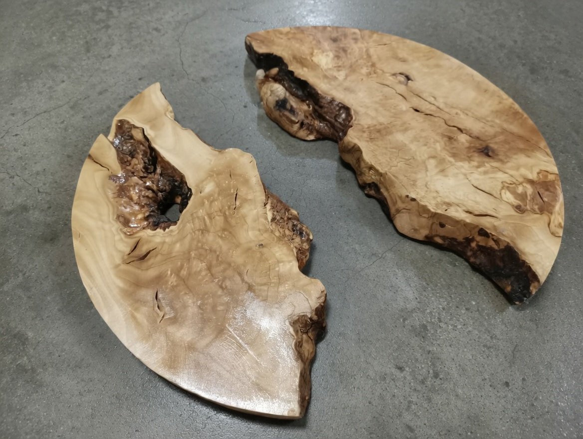 Round Olive 16" Slabs