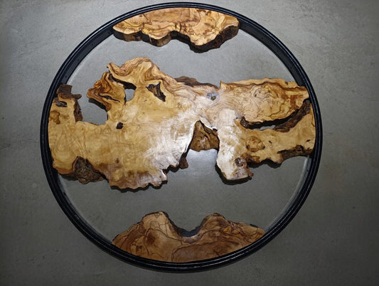 Round Olive Root Slab Set 3 Pcs