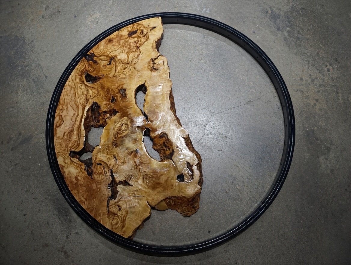 Round Olive Slab for Epoxy Projects