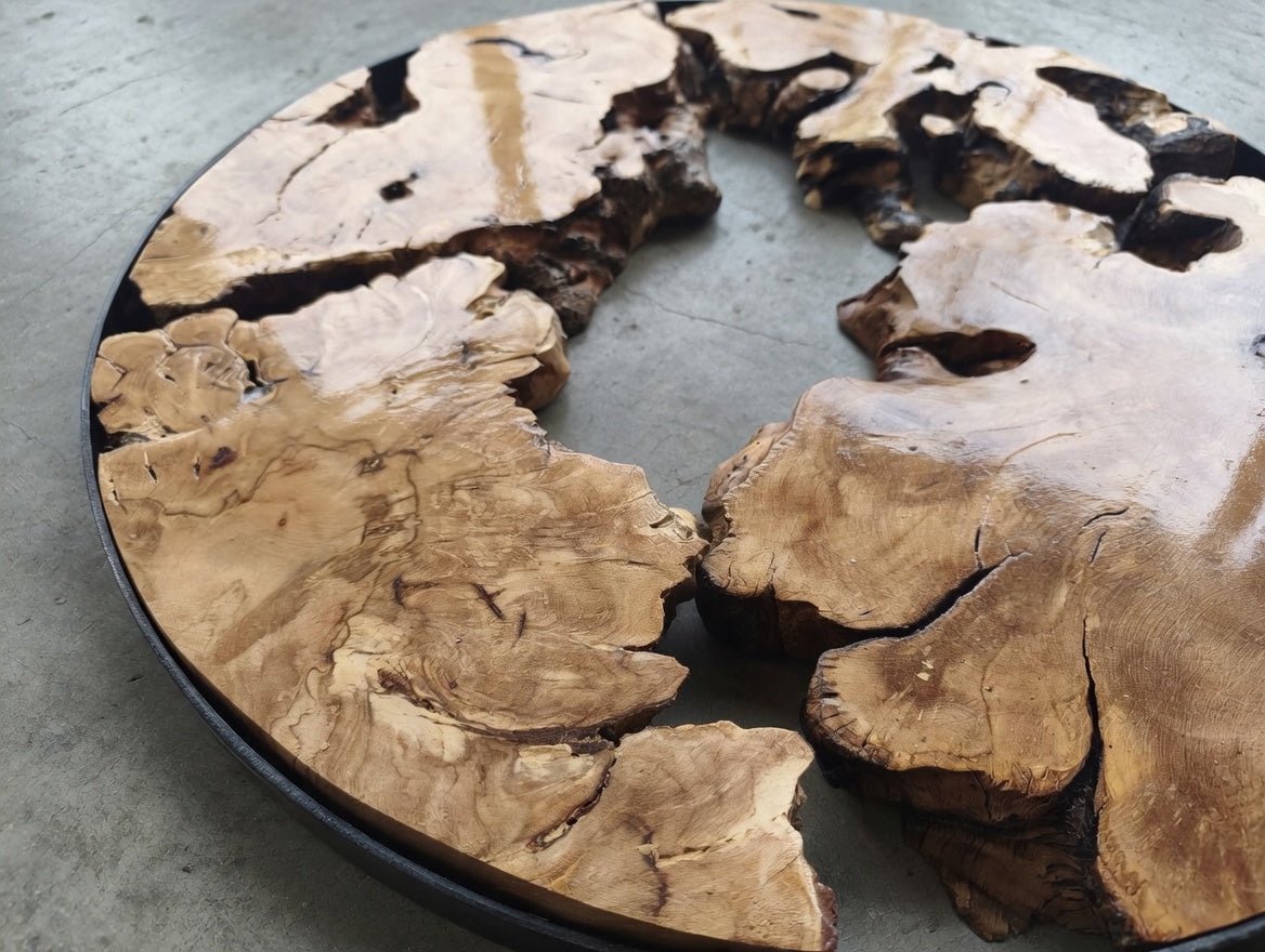 Round Side Cover Olive Slab Set