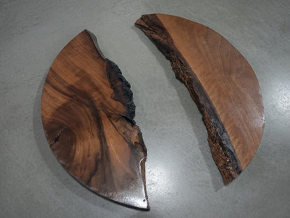 Round Walnut Slabs 16"-20"