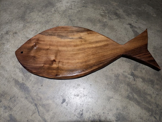Walnut Chopping Board Fish