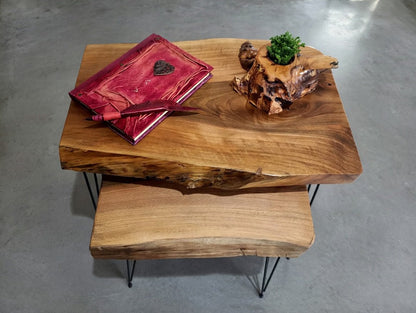 Walnut Coffee Table Set of 2