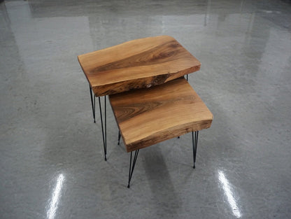Walnut Coffee Table Set of 2