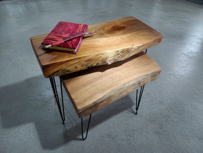 Walnut Coffee Table Set of 2